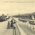 RUE DE ST-OMER 41 – WATTEN – Rivière l’Aa et rue de St omer en amont du pont de L’Overstel – Ed P.L. Lille