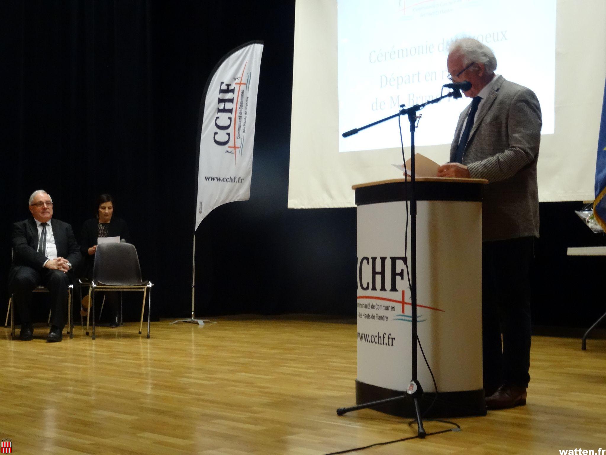 Cérémonie des Voeux de la CCHF le 24 janvier 2019 à Watten