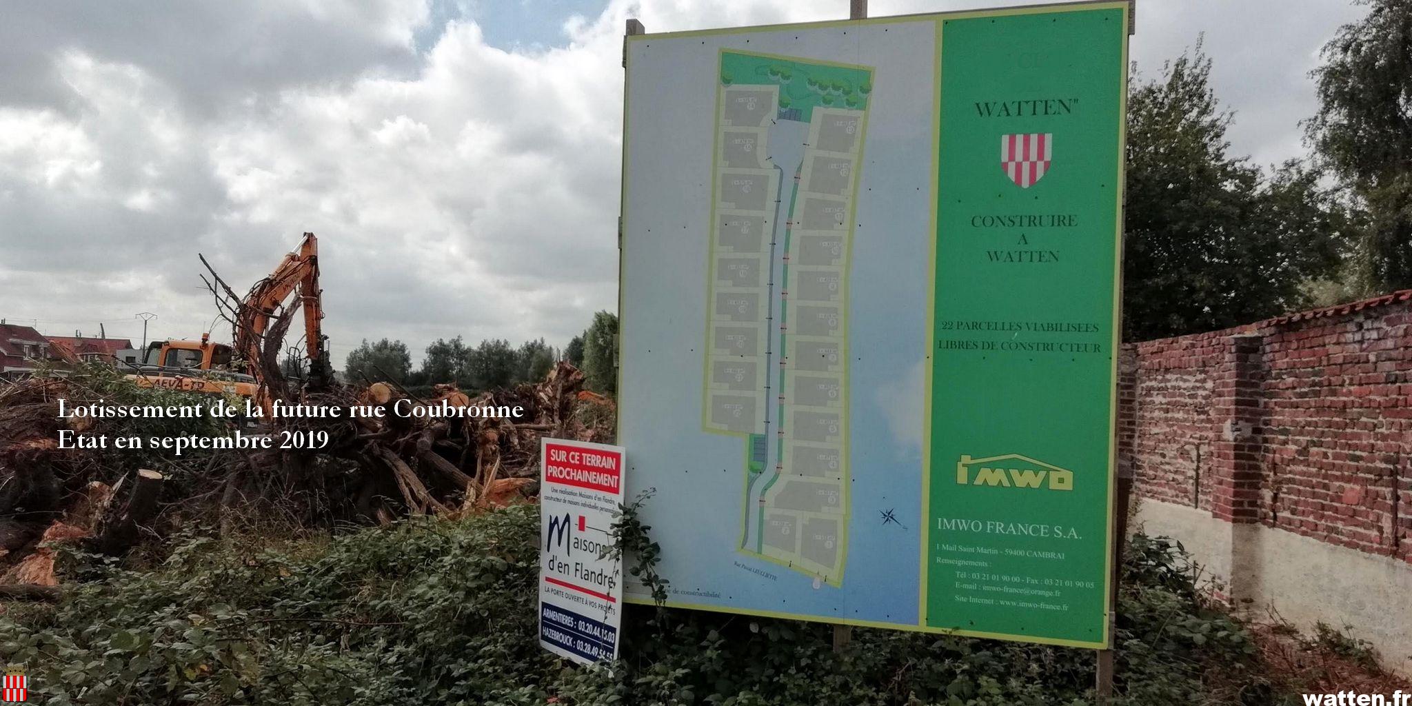 Bientôt 22 terrains à bâtir dans la future rue Coubronne