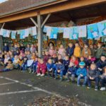 Grande lessive d'octobre 2019 aux écoles Brachet et Drila!