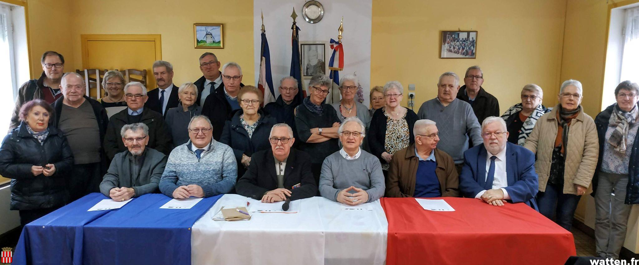 La cotisation 2021 offerte par la section des Anciens Combattants de Watten à ses membres