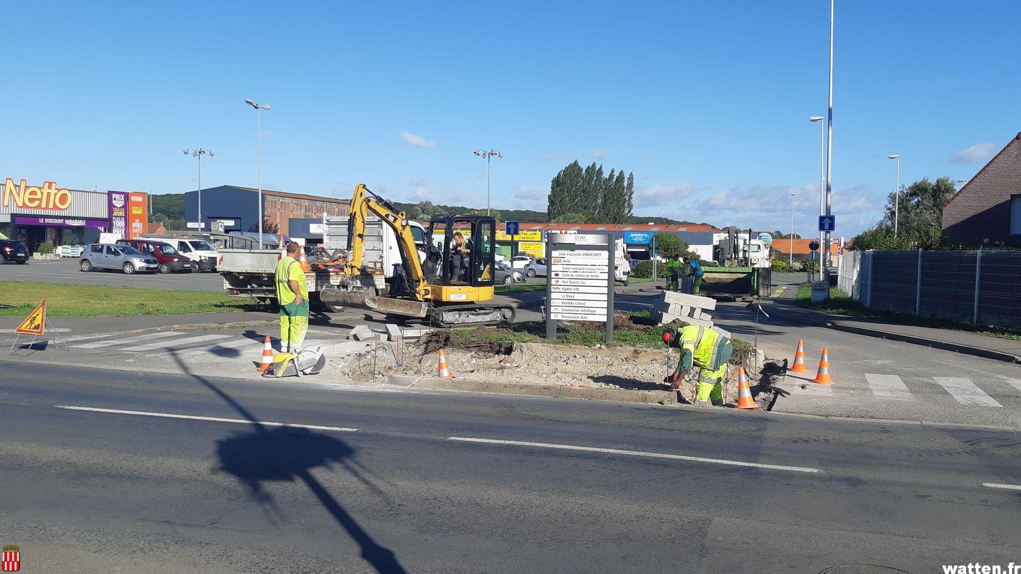 Travaux d’aménagement des abords de la ZA Vandesmet (CCHF)