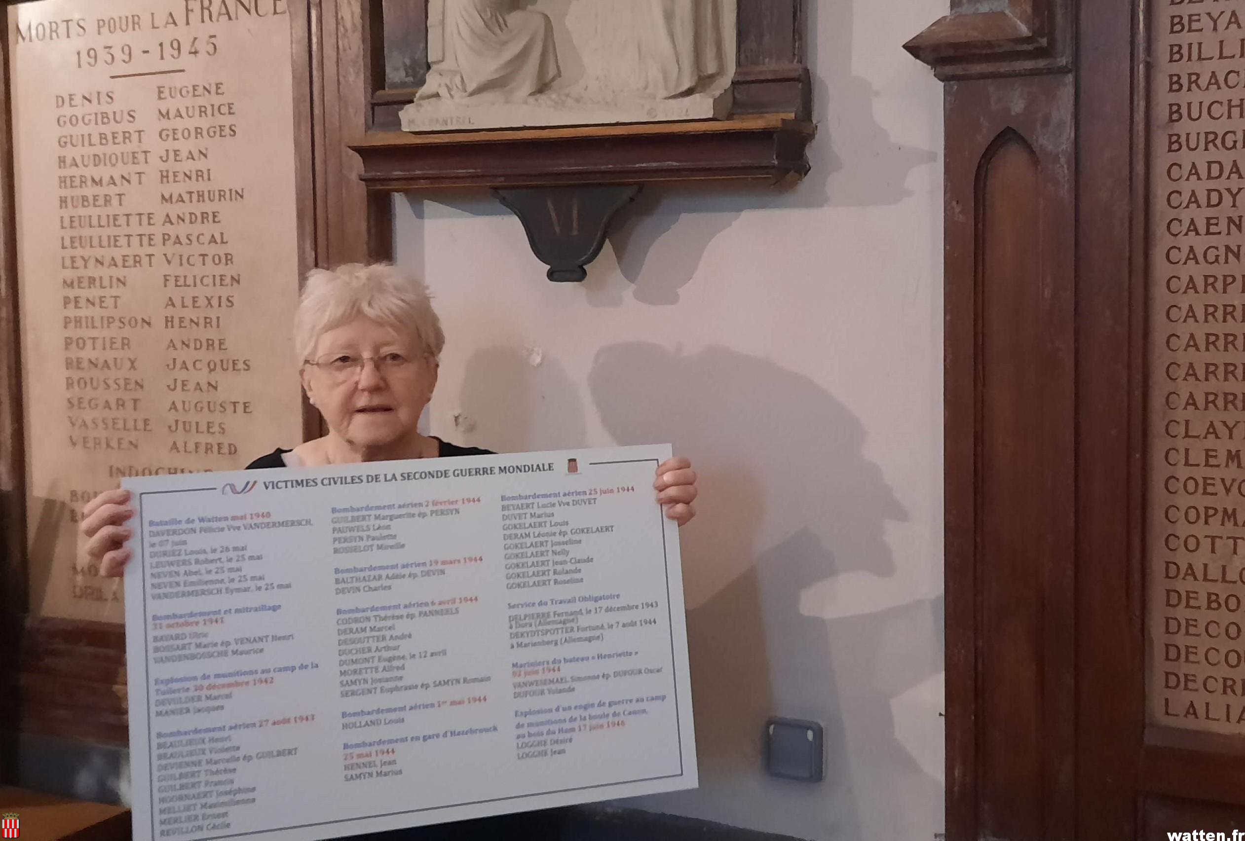 Les victimes civiles de la Seconde guerre mondiale honorées à l'église