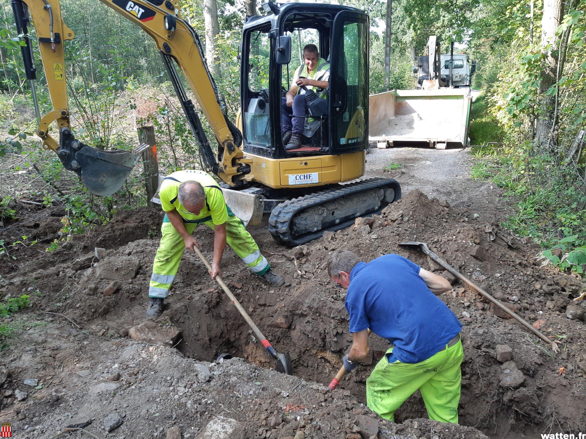 Travaux rue du Bois sur le « Millamweg » (CCHF)
