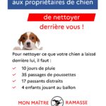 AFFICHE chiens mon maître ramassejpg