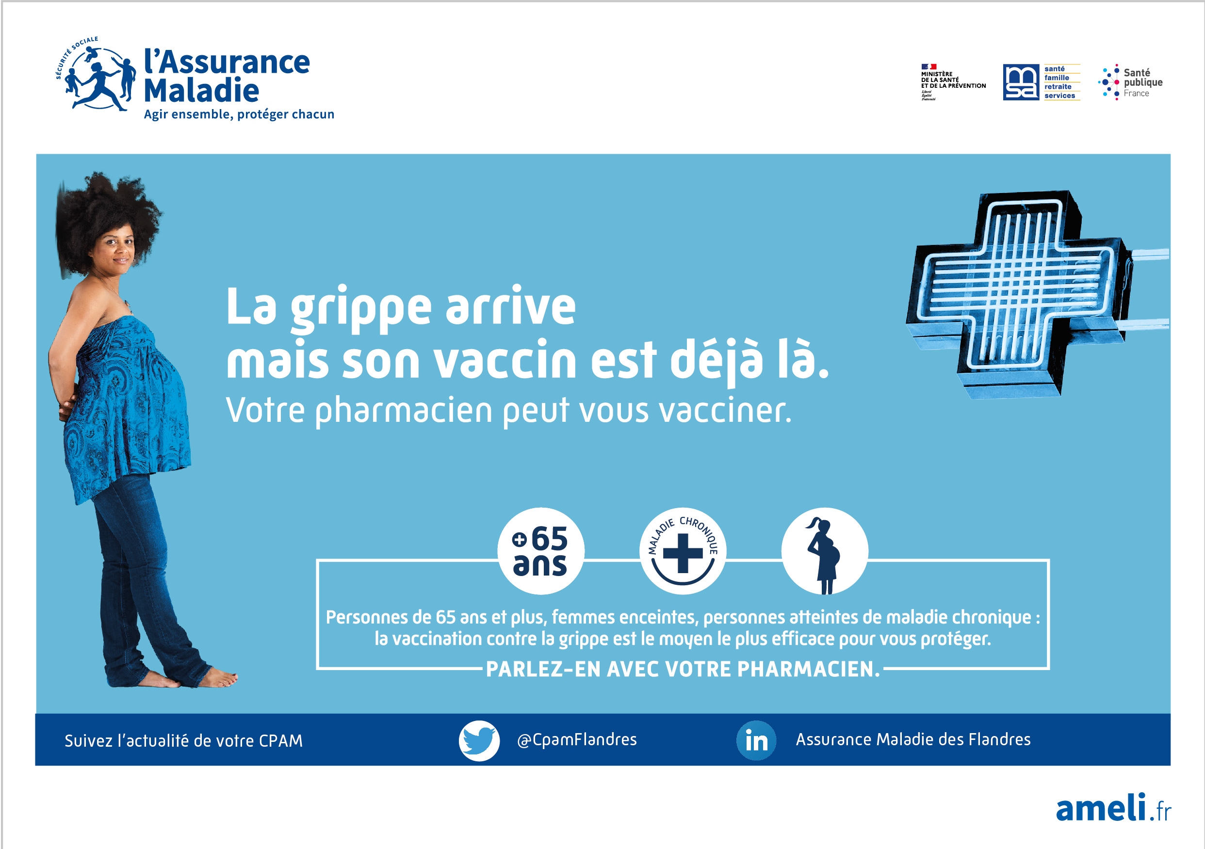 Contre la grippe, protégez-vous, vaccinez-vous