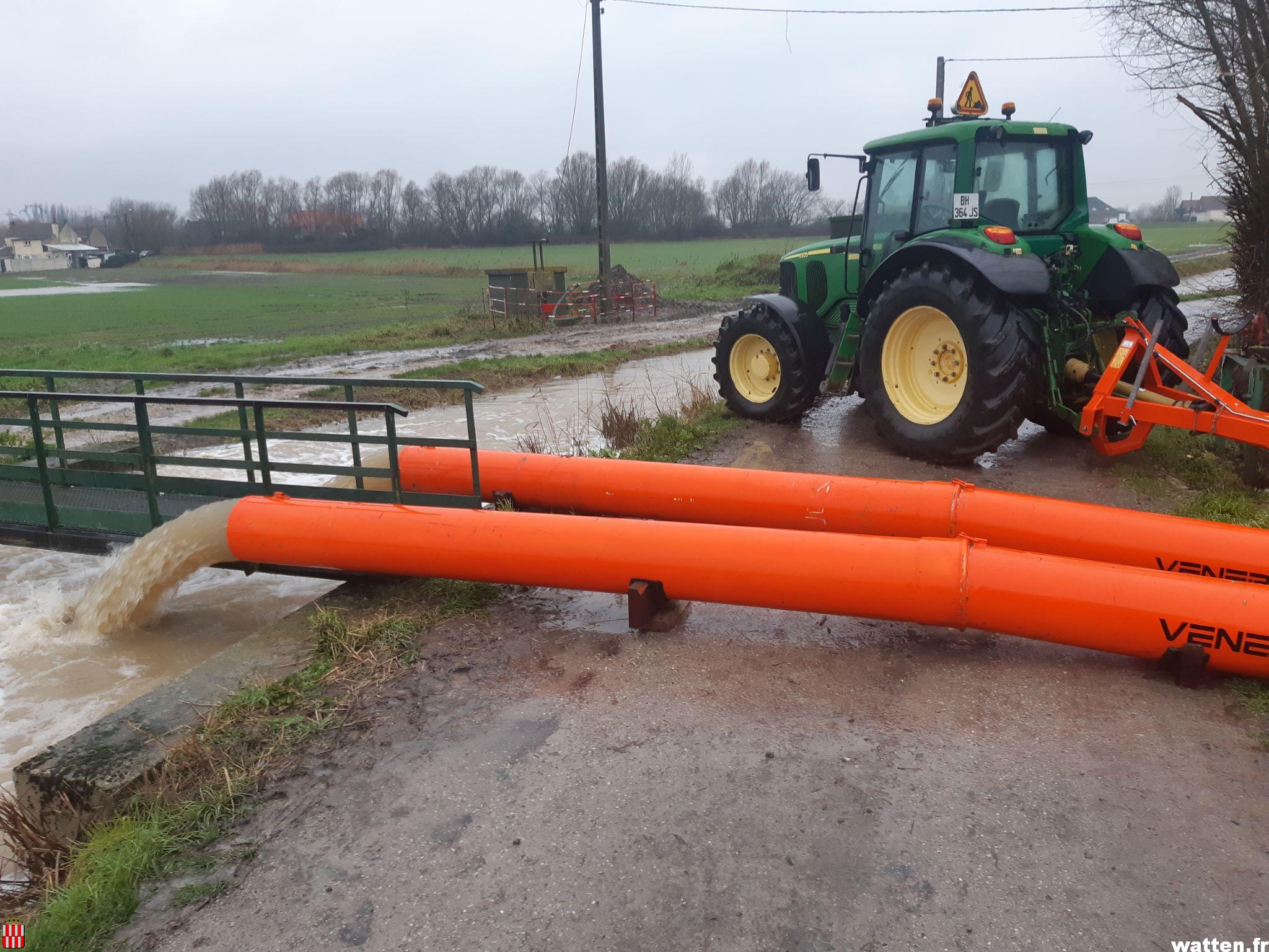 Mise à disposition de pompes de relevage par les Wateringues