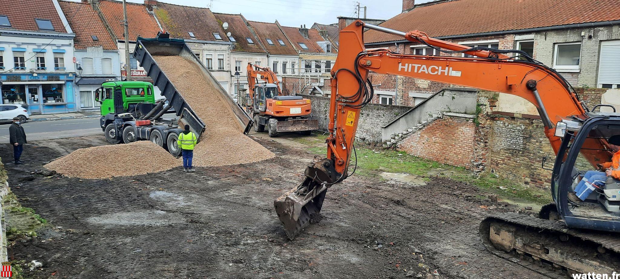 Un parking provisoire en centre-ville pendant les chantiers de ce début 2021
