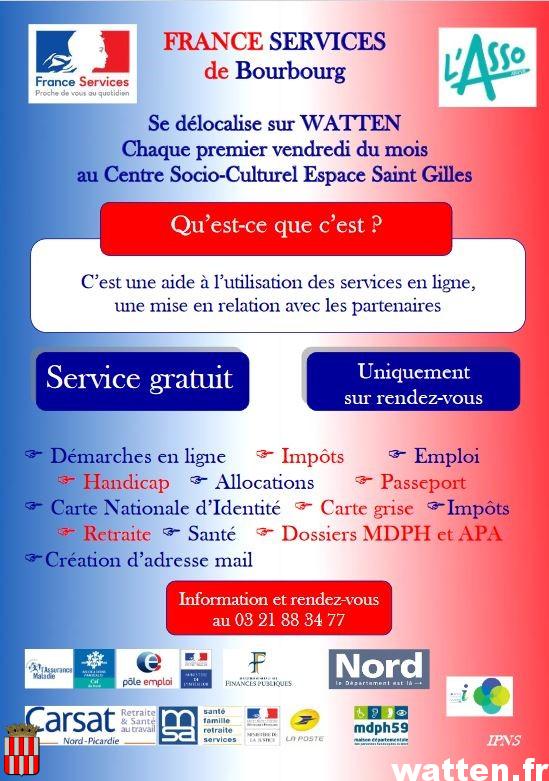 France Services de Bourbourg se délocalise à Watten