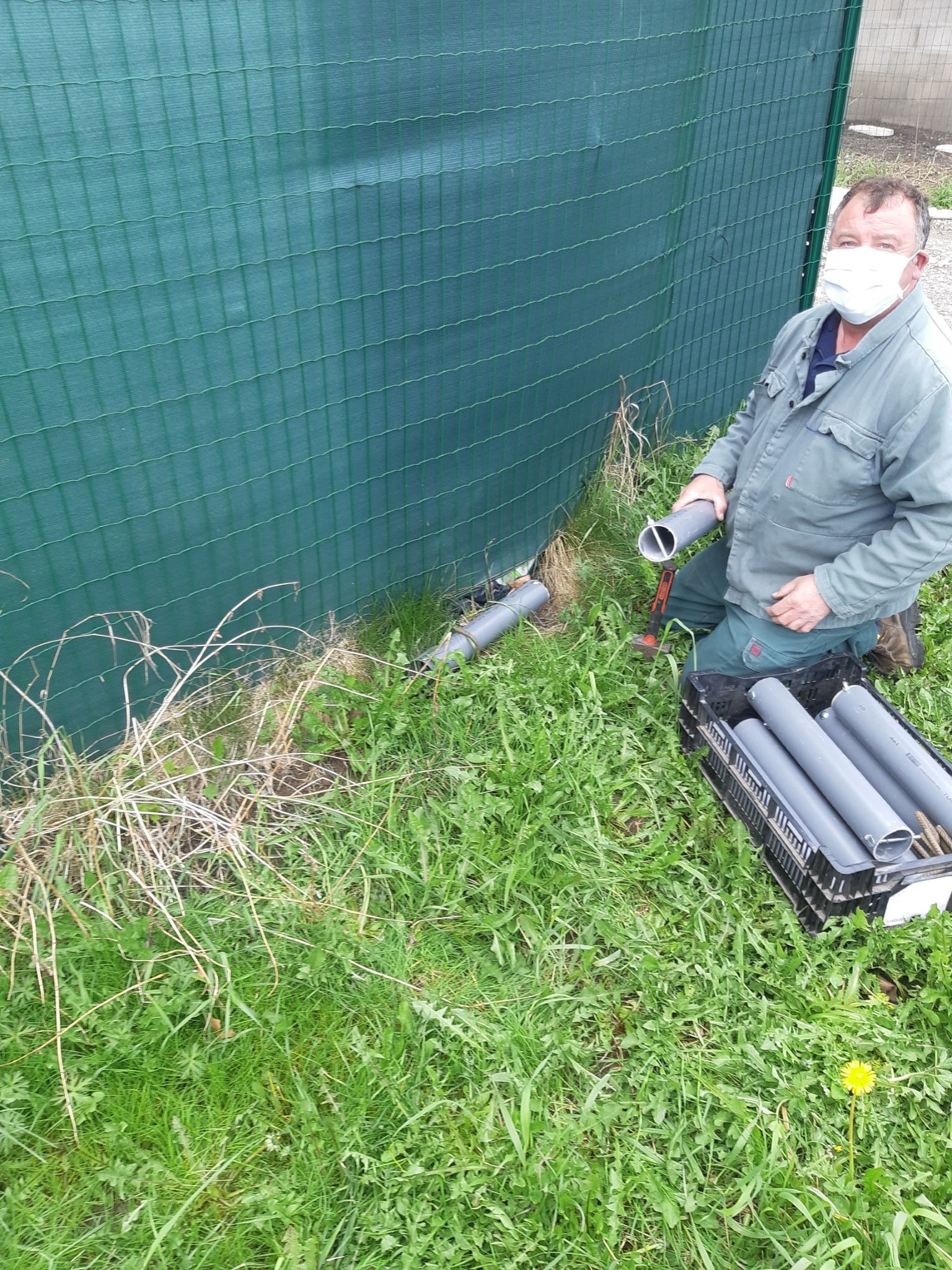 Campagne de dératisation: pose de boîtes à appâts