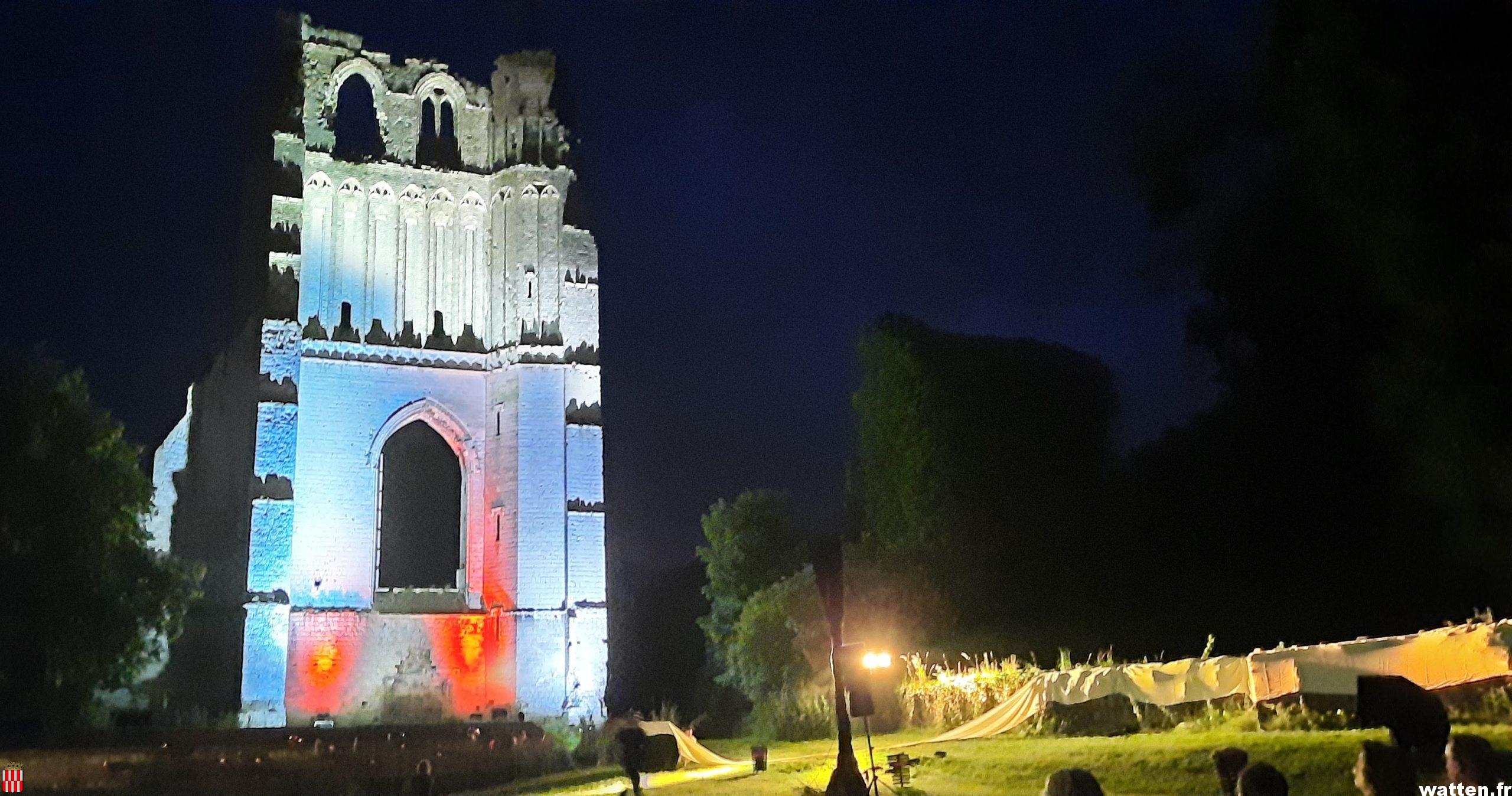 L’abbaye habillée de lumière par l’association Le Conservatoire de Watten