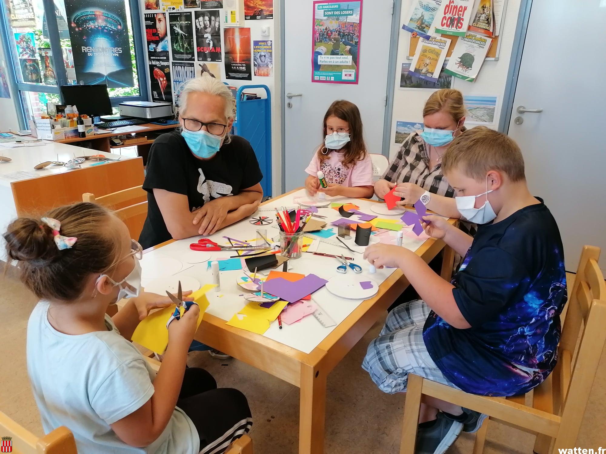 Retour sur l’animation « Toupies » à la bibliothèque de Watten