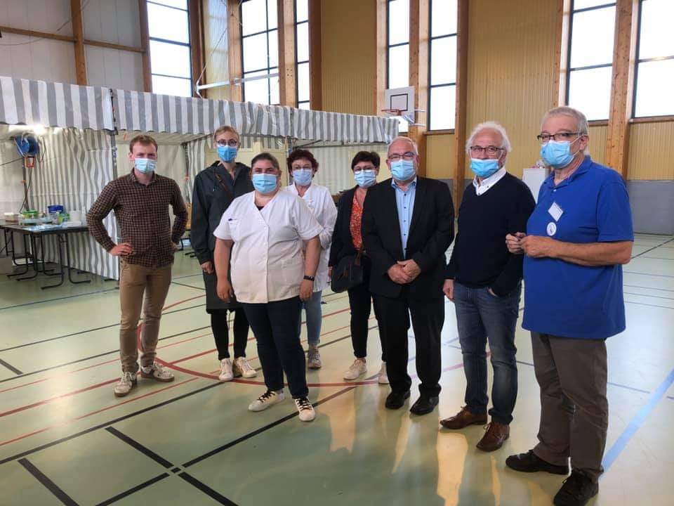 329 personnes vaccinées pour le premier week-end d'ouverture du centre de vaccination de la CCHF à Watten