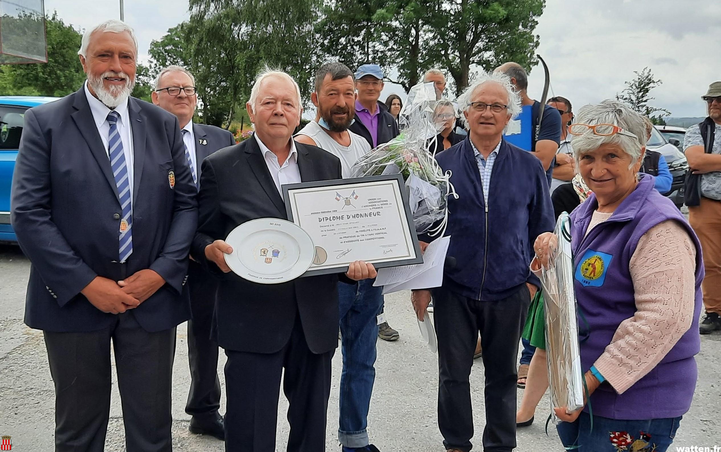 50 ans de fidélité aux archers pour Jean-Noël Evrard