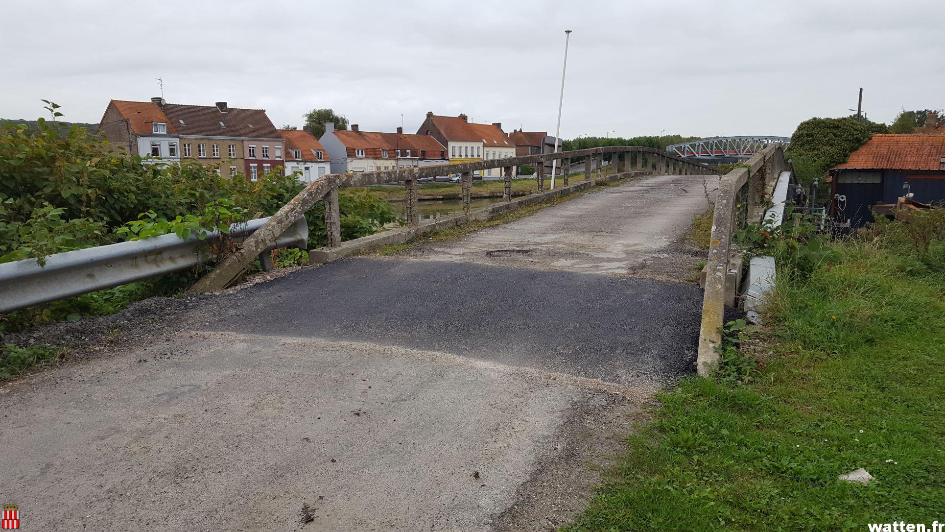 Travaux de réparation du pont chemin de l’Aa