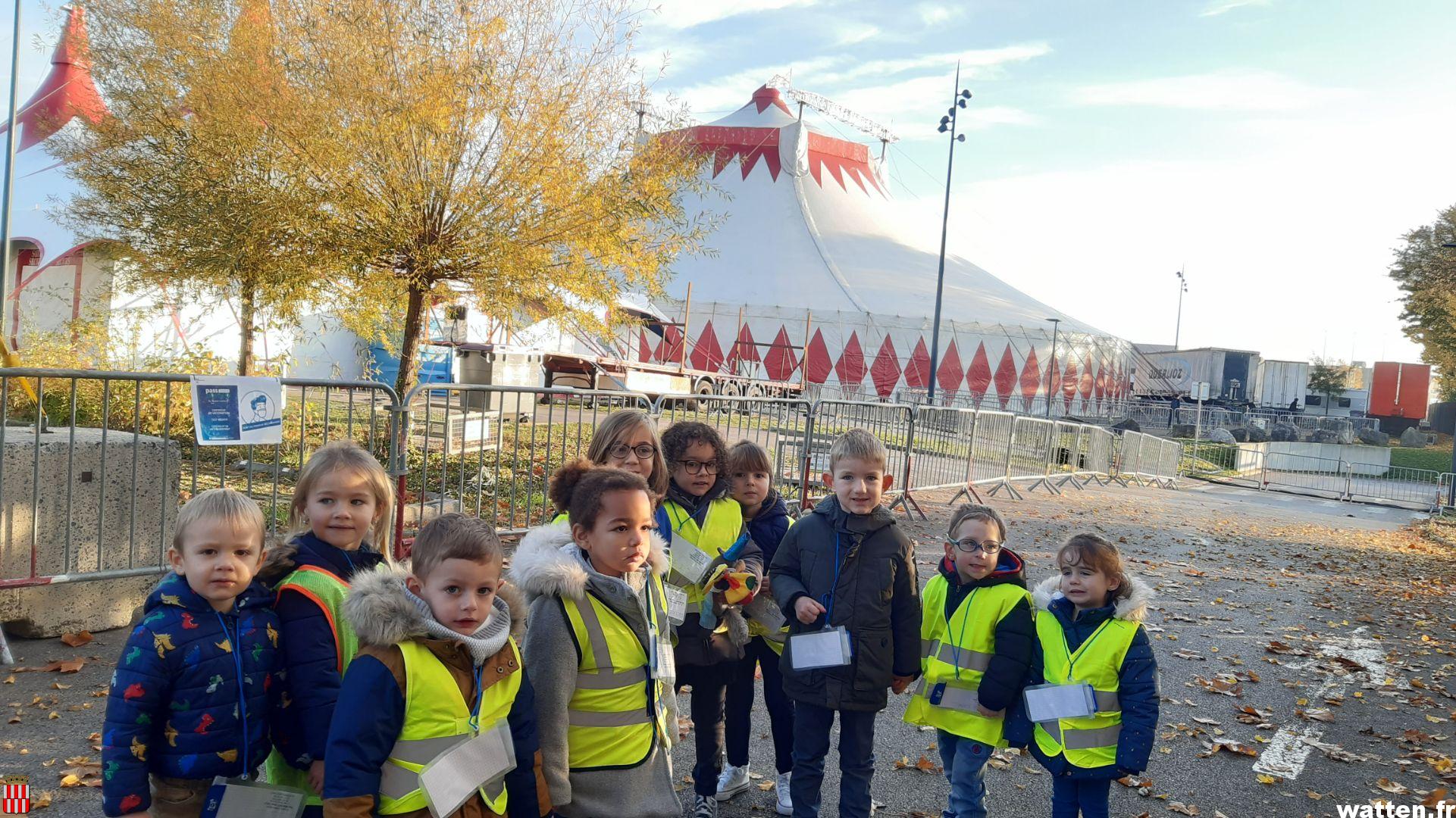 Sortie au cirque Longuenesse Générosité 2021 pour l’école maternelle Brachet-Drila