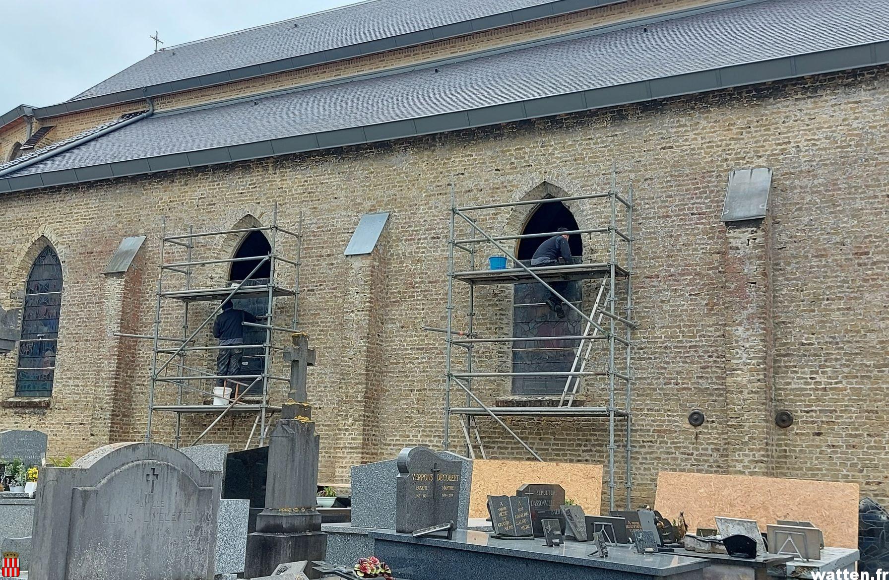 Restauration de trois vitraux à l'église Saint-Gilles