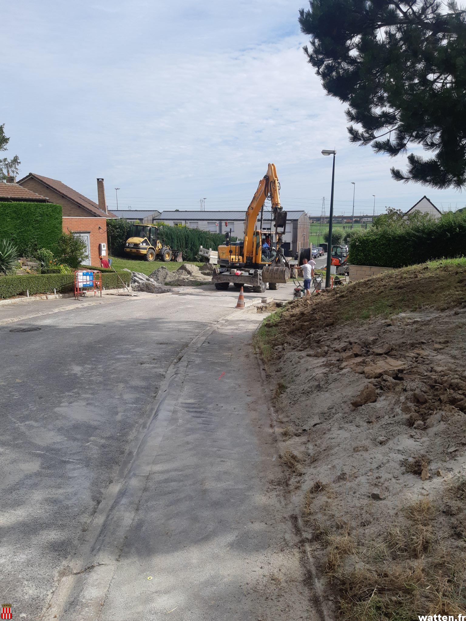 Travaux d’enfouissement de câbles électriques résidence du Bois Royal