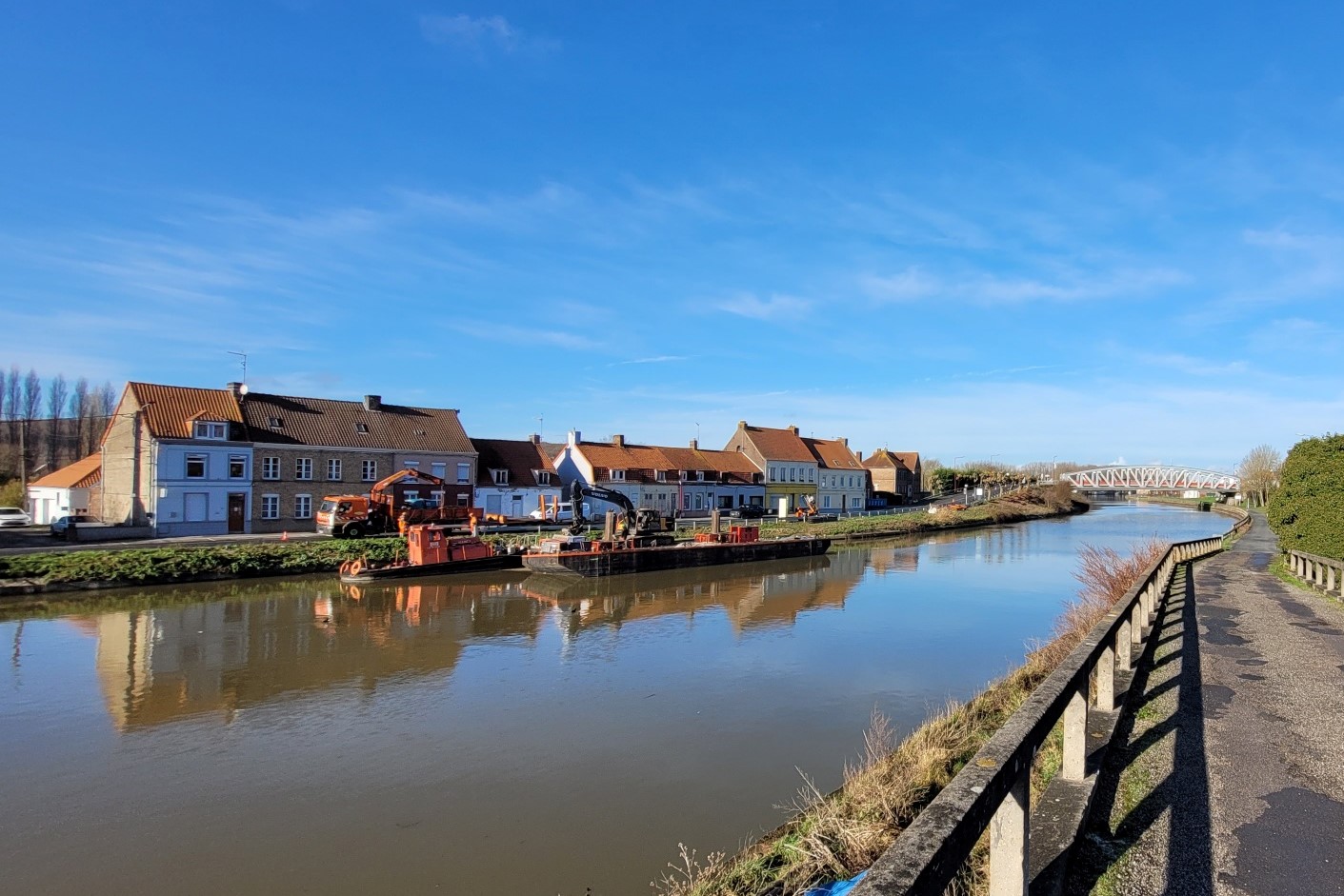 Travaux de solidification des berges du canal de l’Aa (VNF)