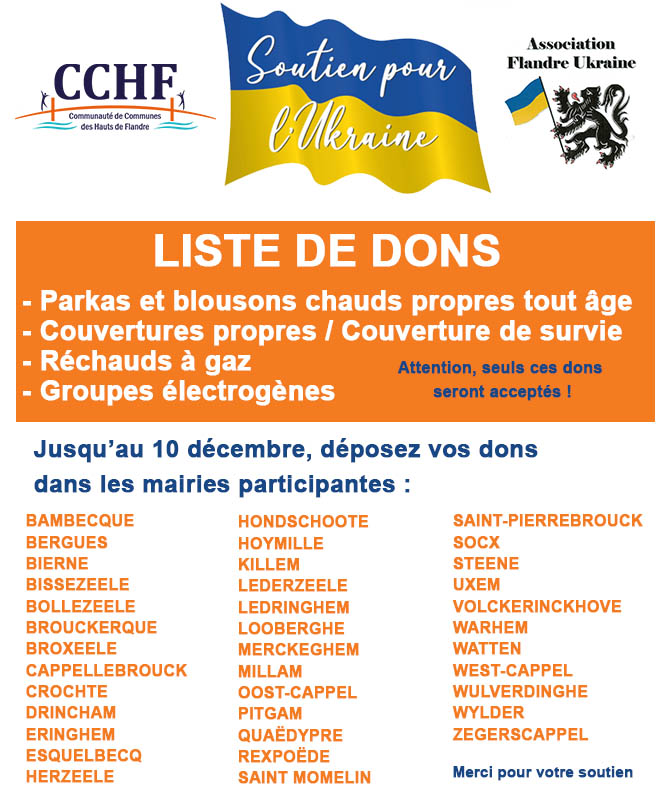 Dons pour l’Ukraine