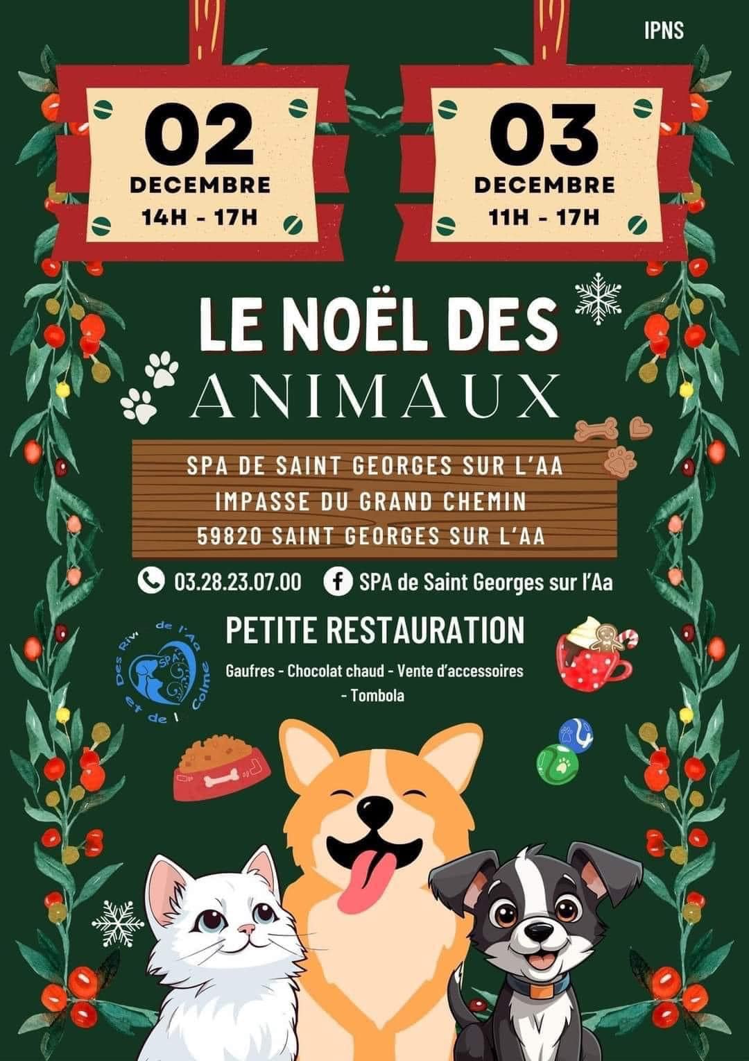 Portes Ouvertes SPA : Noël des animaux
