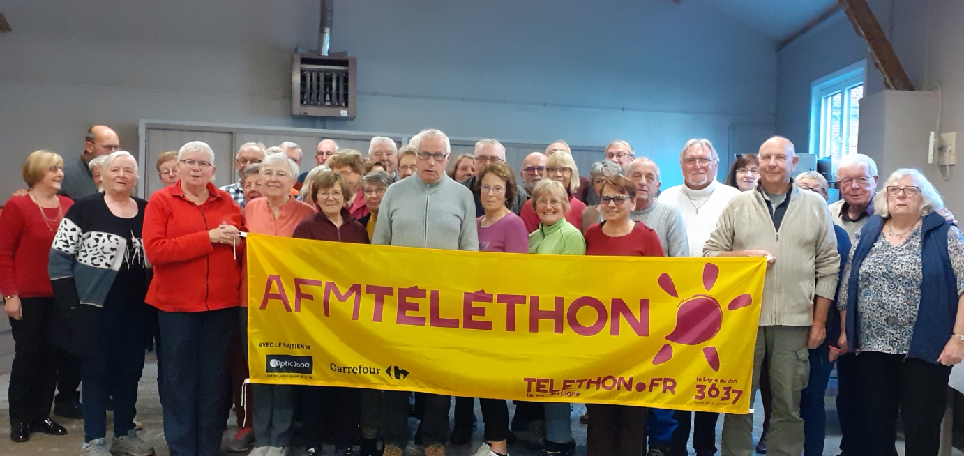 610€ pour le Téléthon et 44 marcheurs à Saint-Pierrebrouck, avec Solidaires Toujours