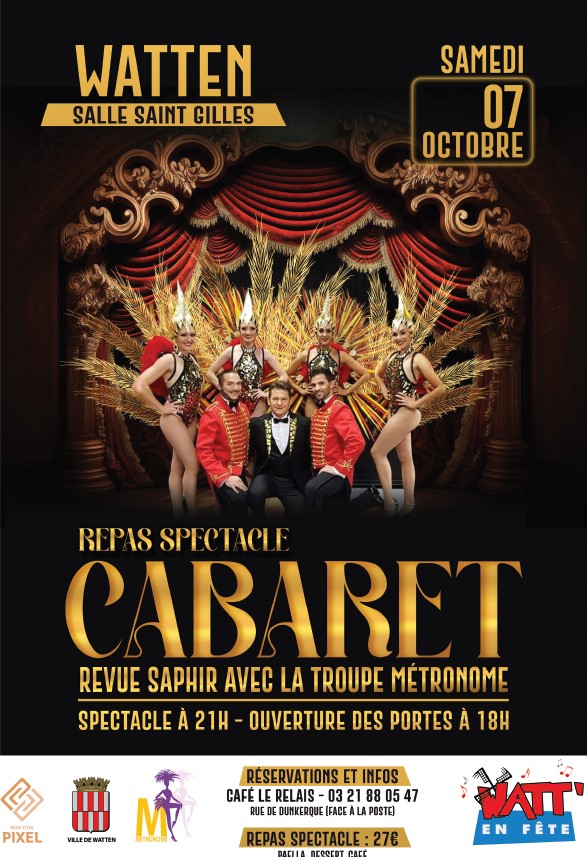 Repas spectacle cabaret Revue Saphir par la troupe du Métronome