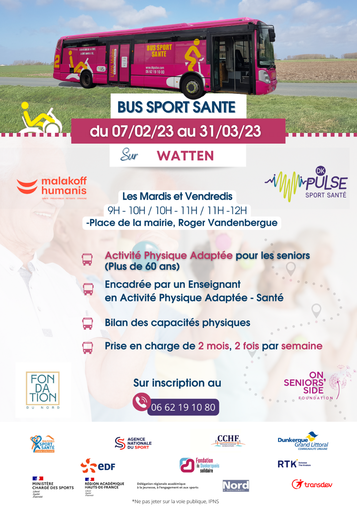 Bus Sport Santé à Watten