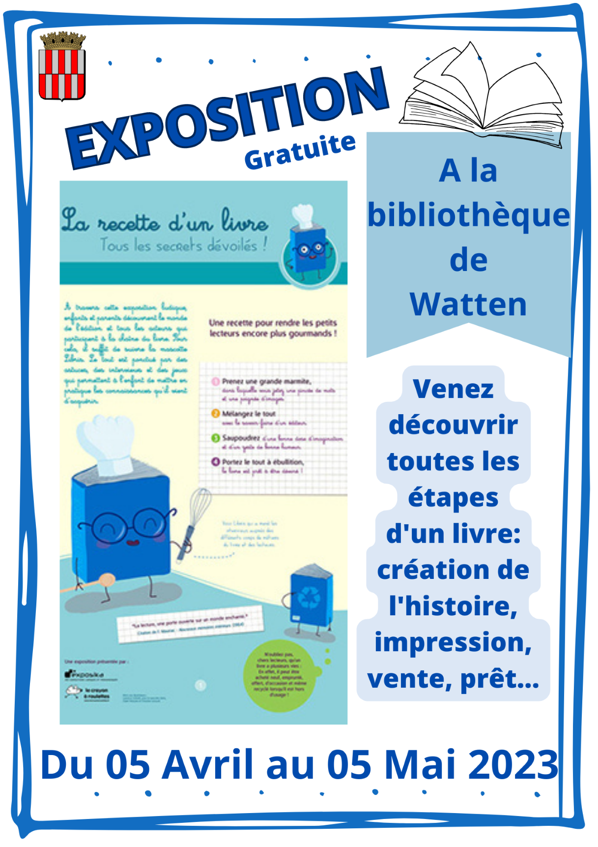 Exposition « La Recette d’un Livre » à la bibliothèque