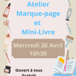 2023-04-26 Atelier Marque-page et Mini-Livre Bibliothèque Watten