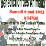 Bénédiction des animaux au Club Canin de Watten