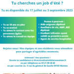 Offre d'emploi: job d'été à l'EHPAD Saint-Hilaire