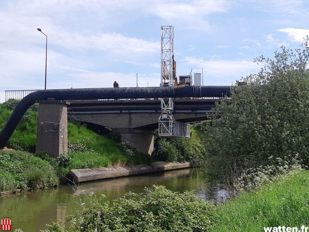 Travaux de diagnostic du pont rue Paul Mortier