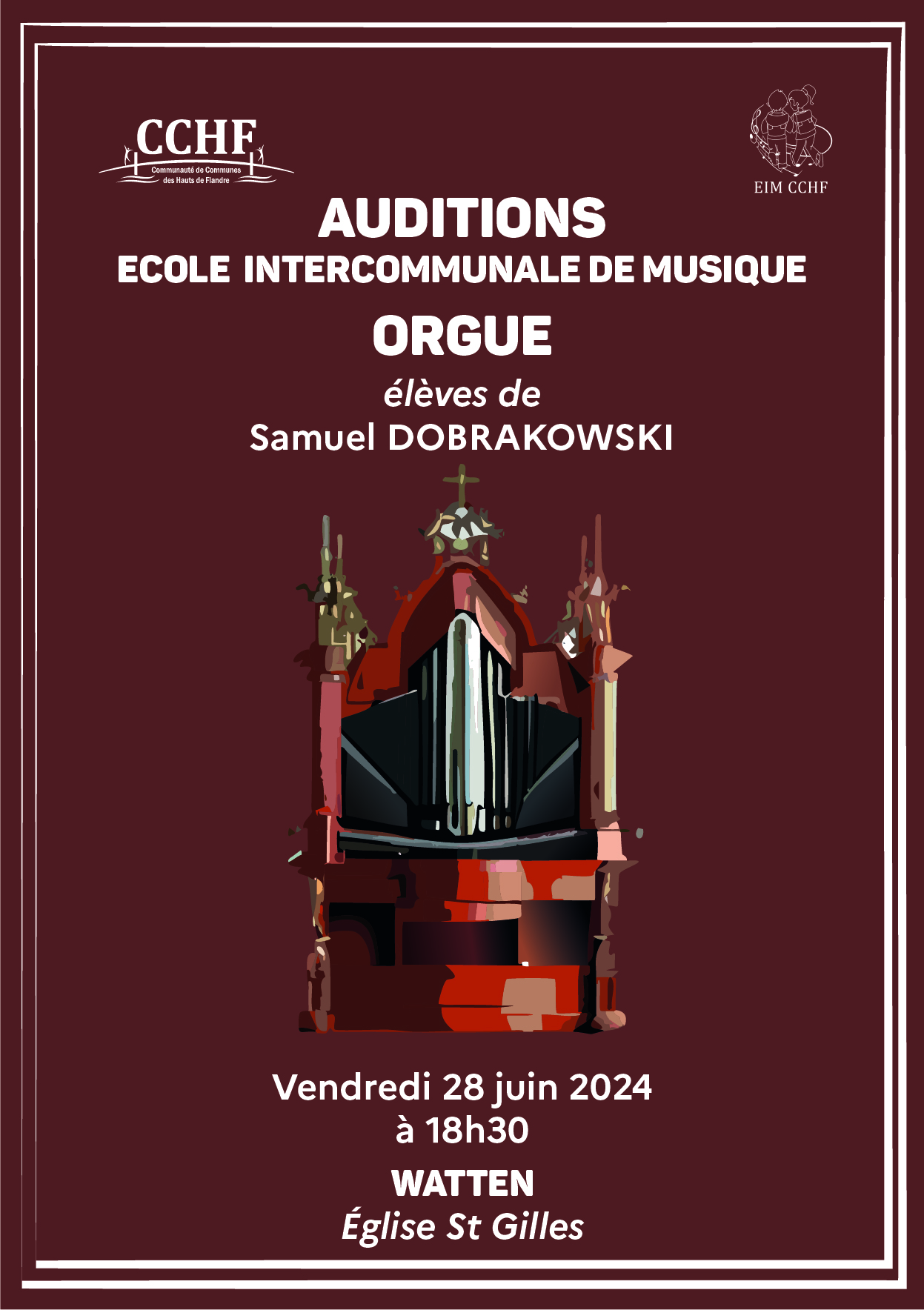 Audition de la classe d’orgue