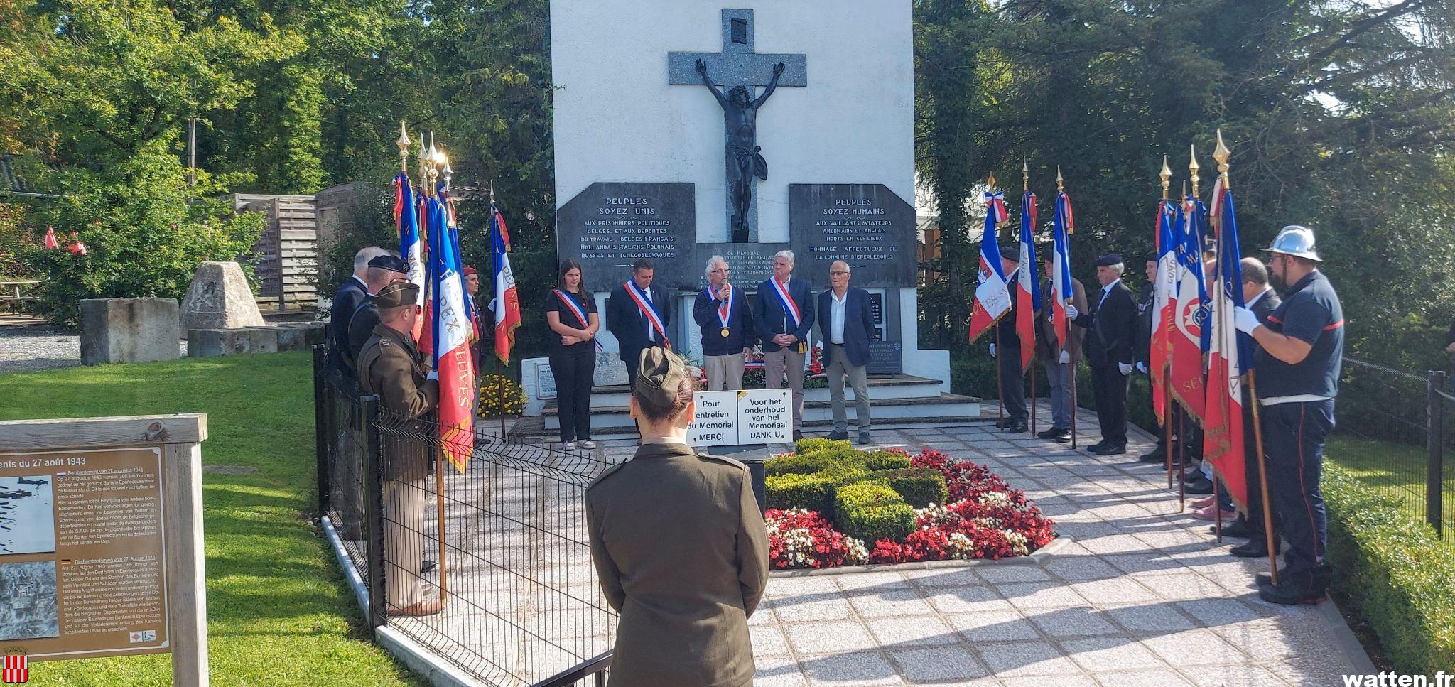 Devoir de mémoire au mémorial d’Eperlecques ce 27 août 2023