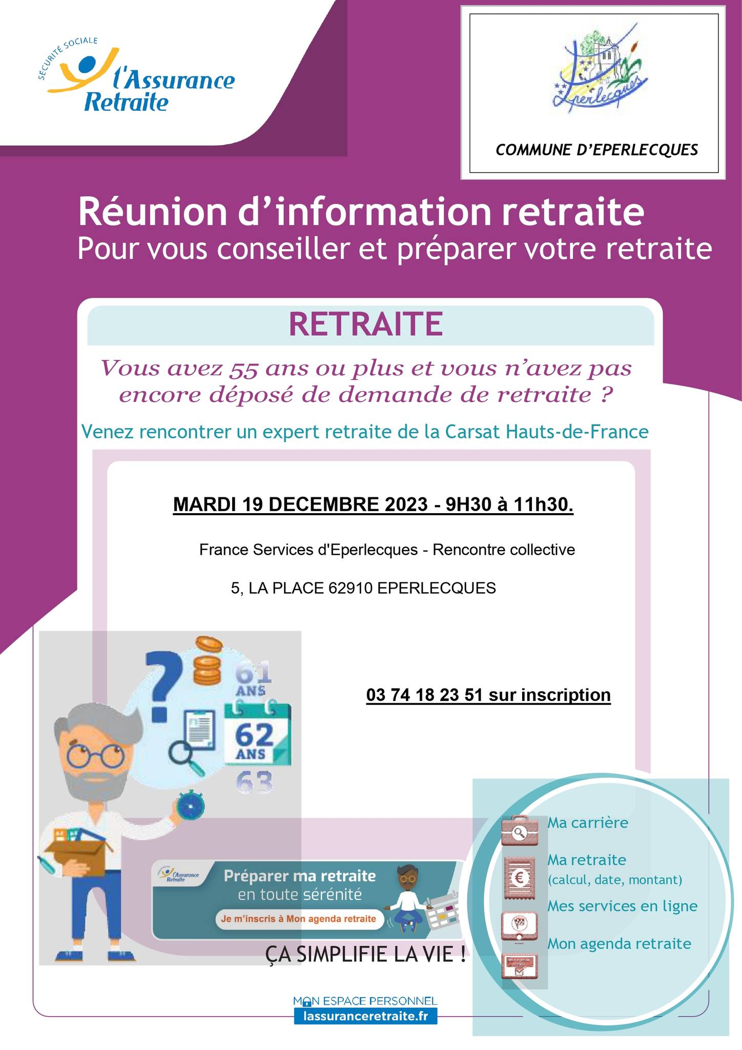 Réunion d’information retraite (à Eperlecques)