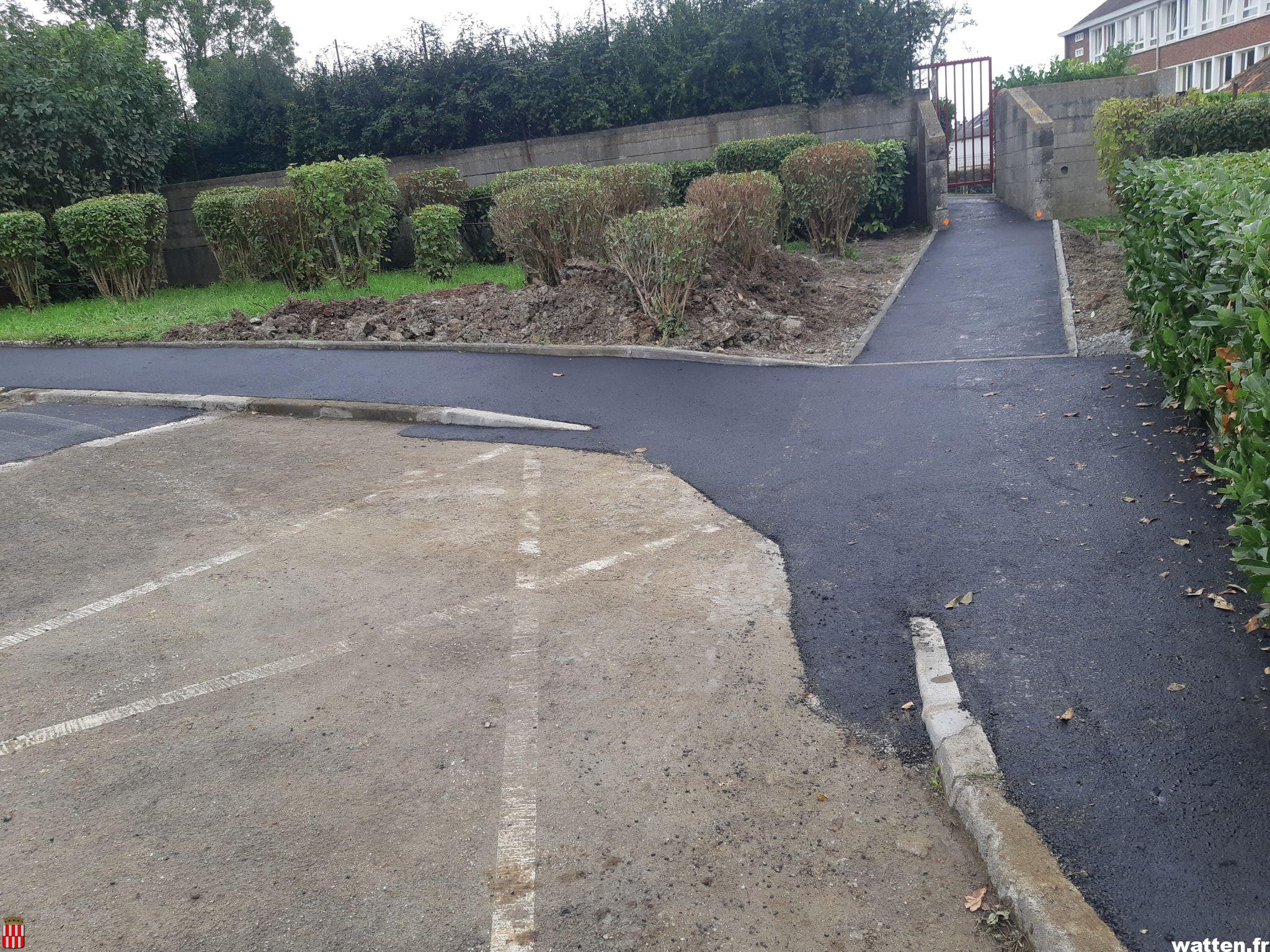 Travaux à l’entrée de l’école Fortry (CCHF)