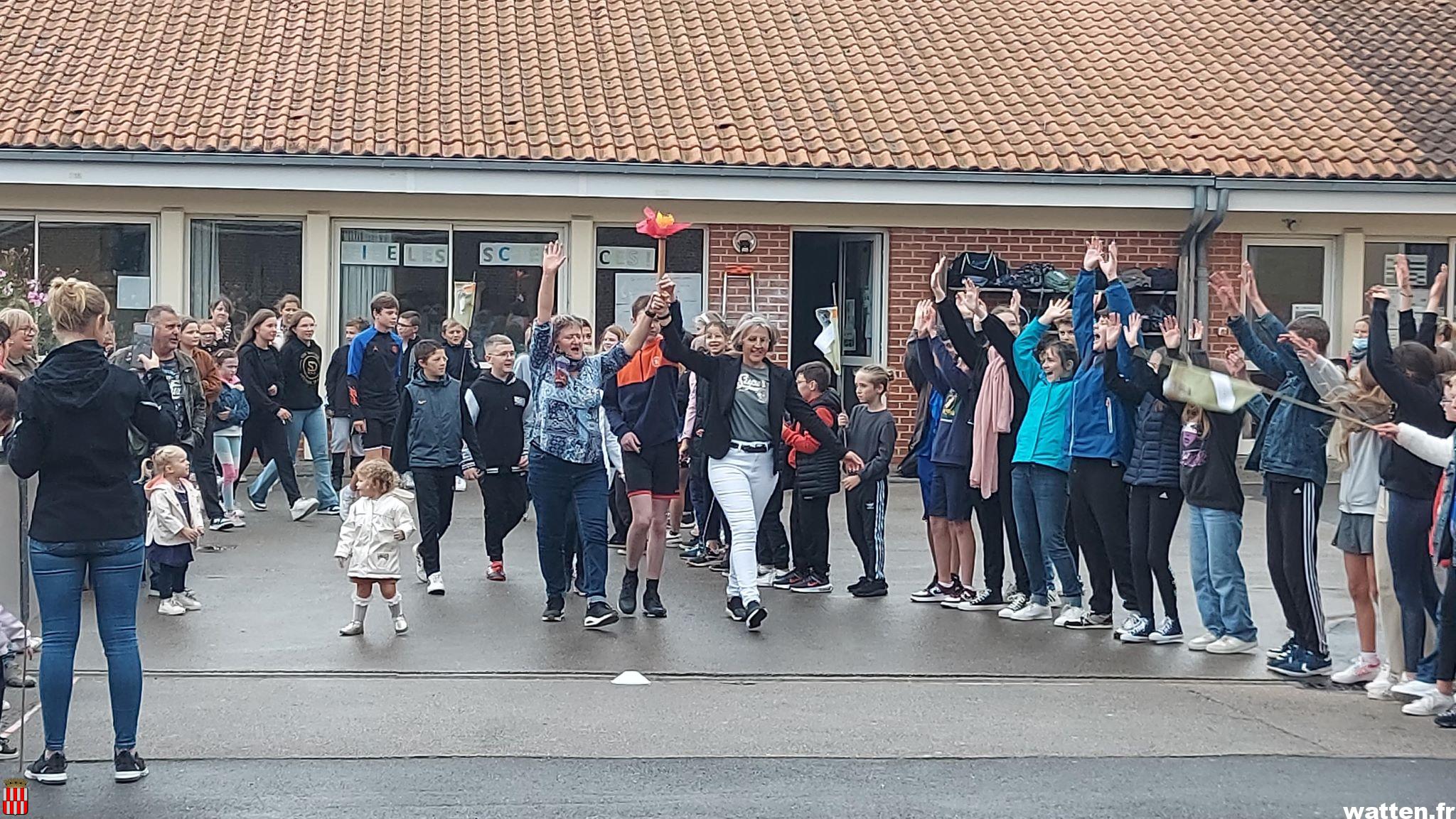 Lancement des jeux olympiques à l’institution du Sacré-Cœur