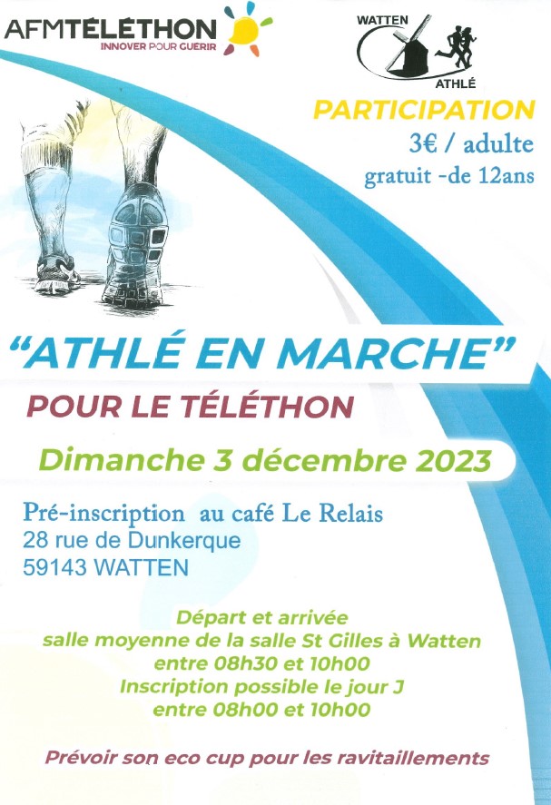 Athlé en Marche pour le Téléthon