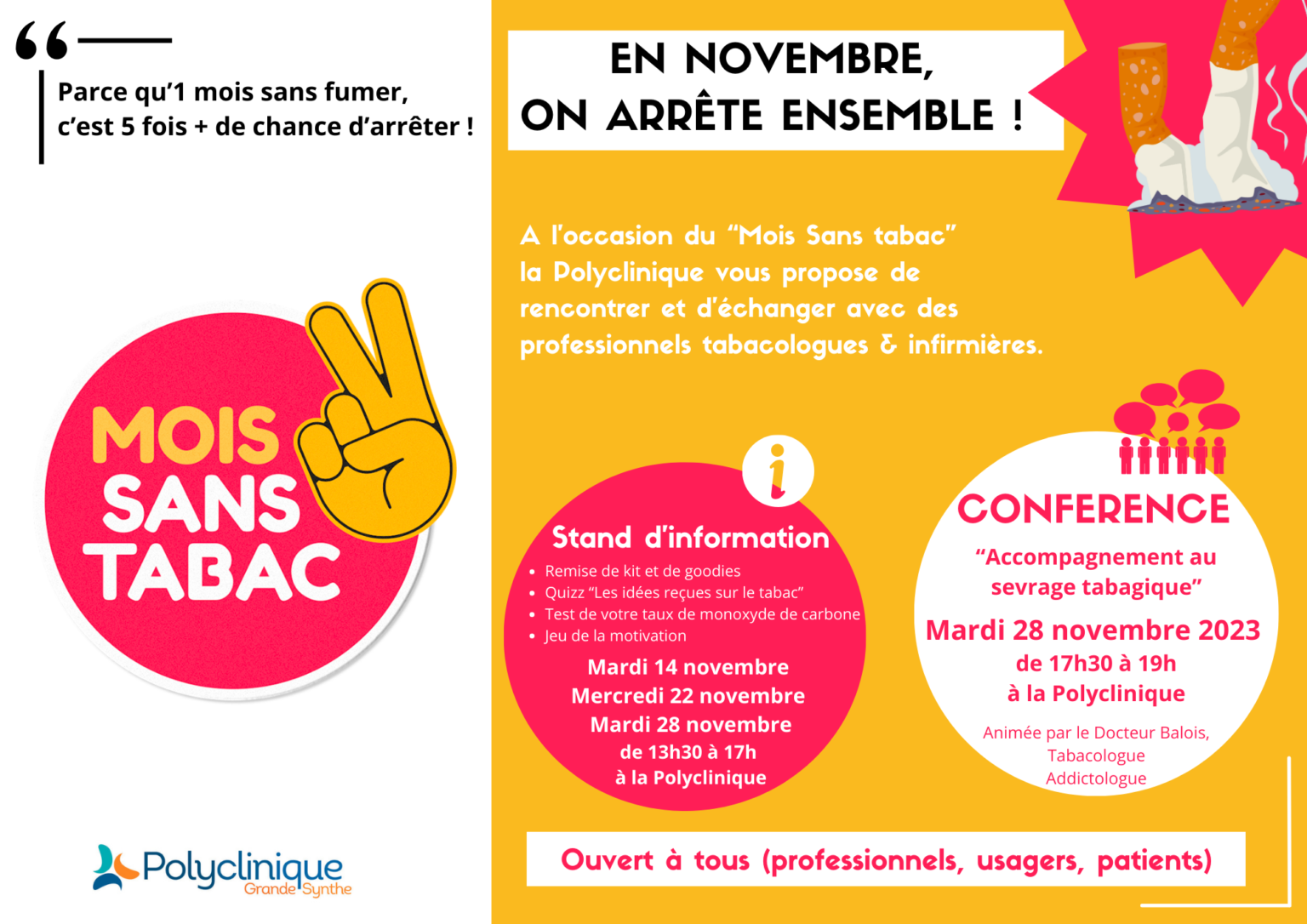 #MoisSansTabac, défi collectif pour arrêter de fumer pendant un mois ...