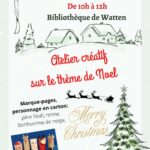 2023-12-23 atelier créatif Noël Bibliothèque de Watten