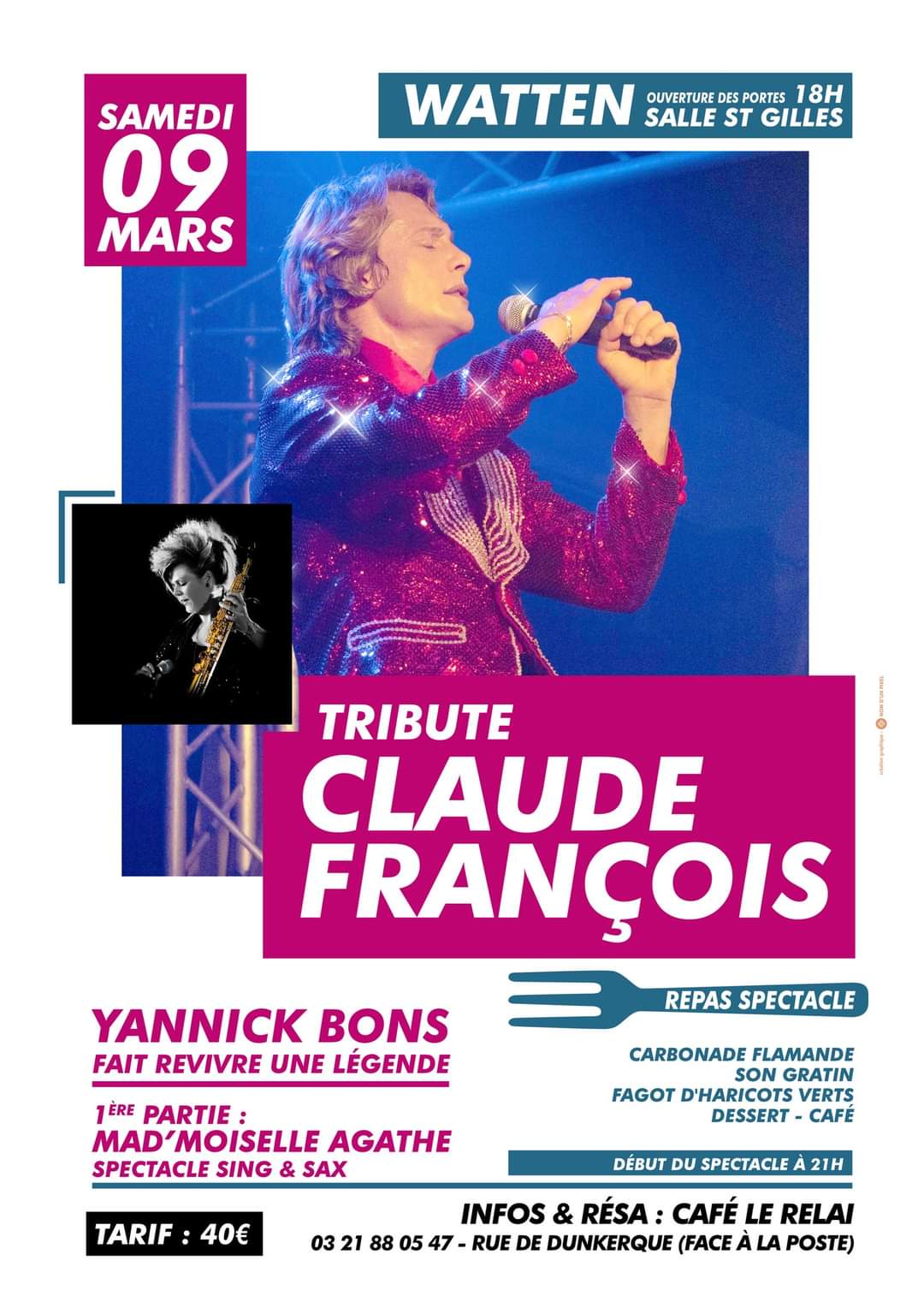 Repas-spectacle hommage à Claude François