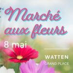 Marché aux fleurs à Watten