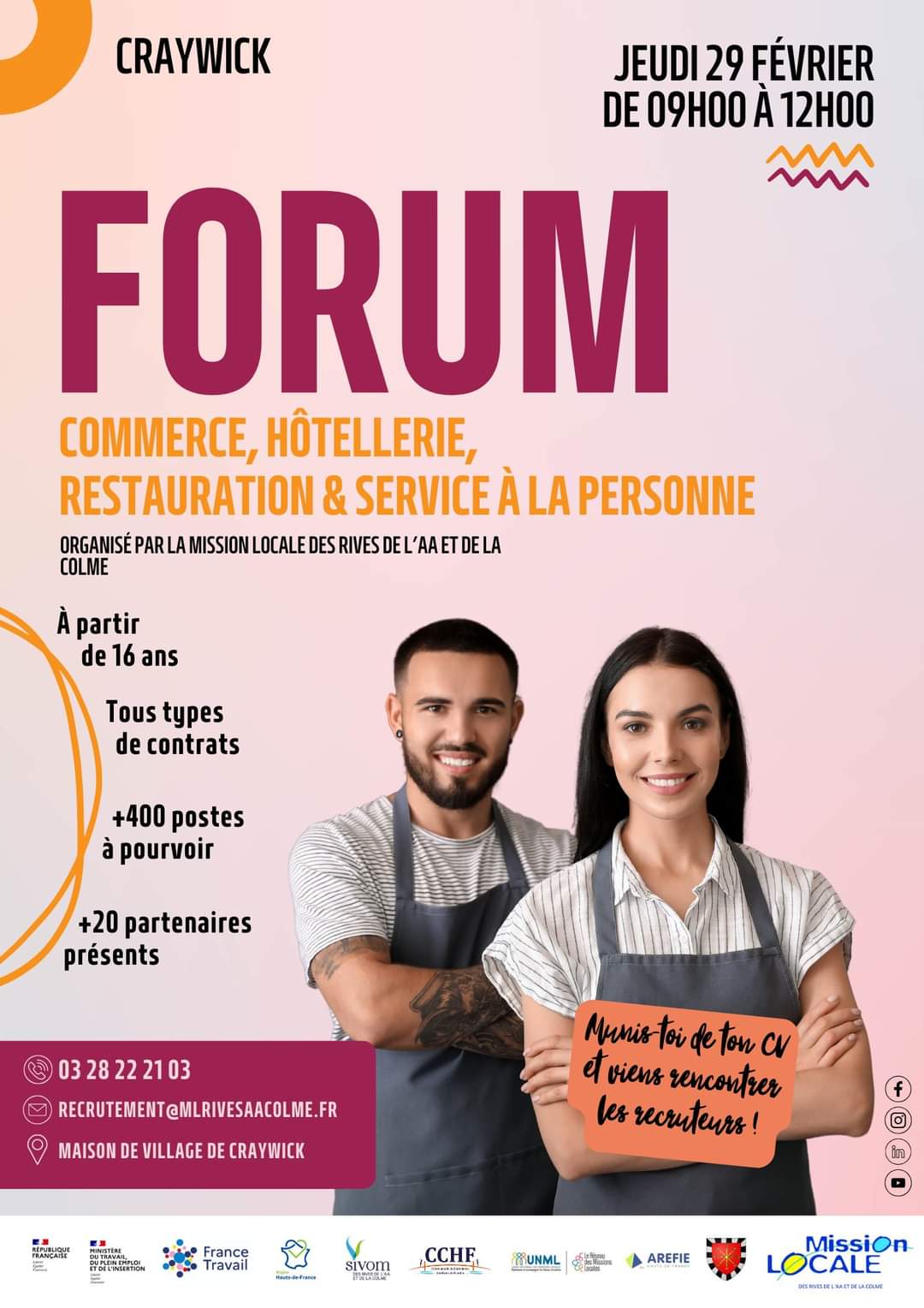Forum commerce, hôtellerie, restauration et service à la personne (Craywick)
