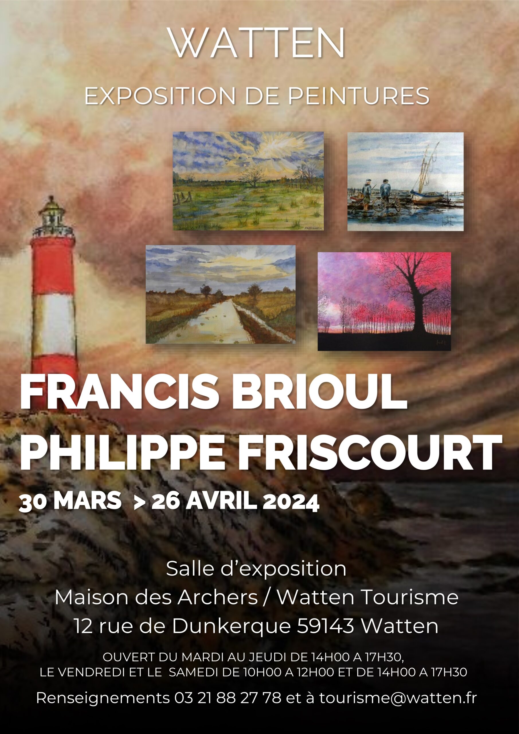 Exposition de peintures de Francis Brioul et Philippe Friscourt