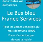 Bus bleu france services du Nord à Watten