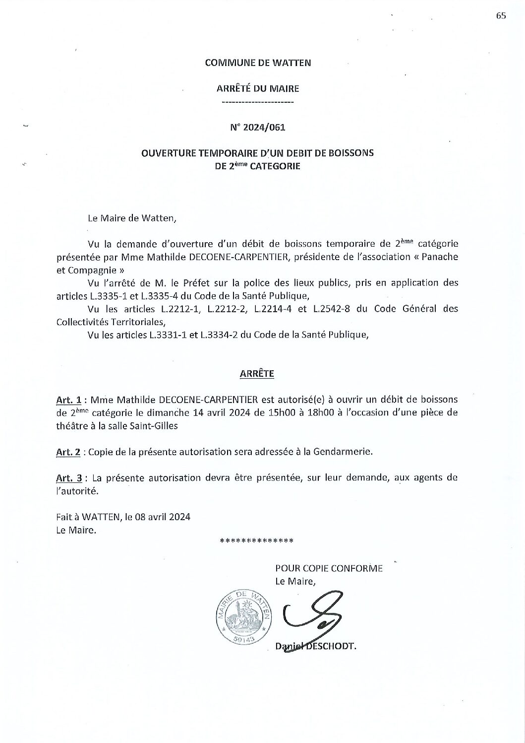 2024-061-arrete-du-08-04-2024-debit-de-boissons-theatre-Panache-et-Cie