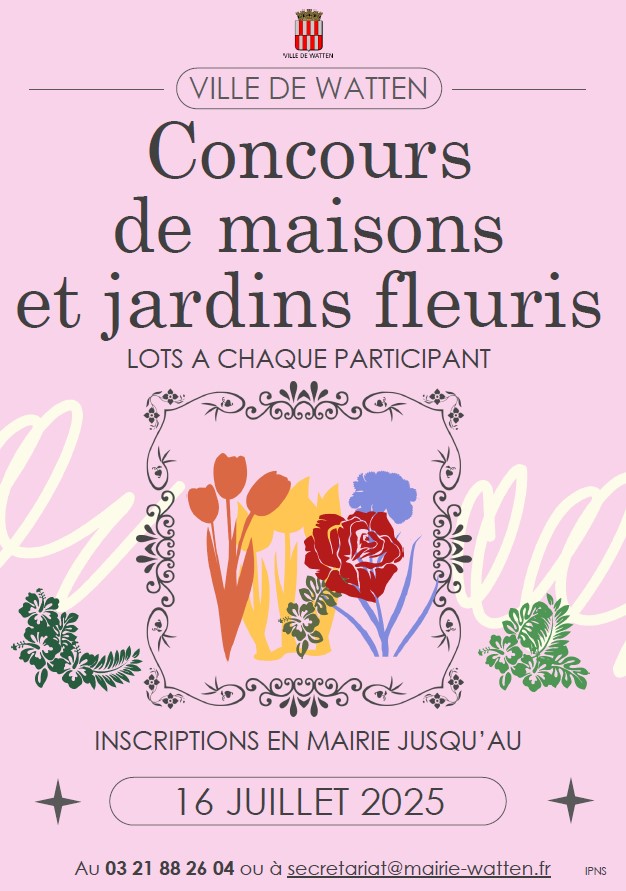 Inscriptions au concours de maisons et jardins fleuris