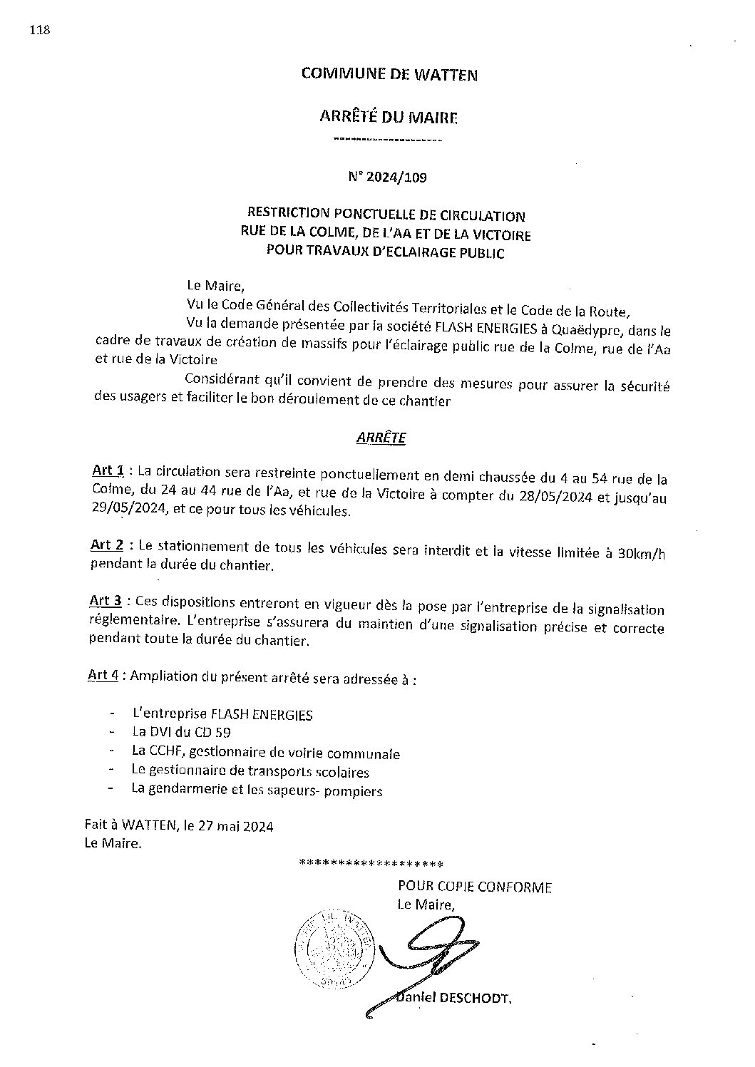 2024-109-arrete-du-27-05-2024-restriction-circulation-travaux-eclairage-public-rue-de-la-Colme-Aa-Victoire-1