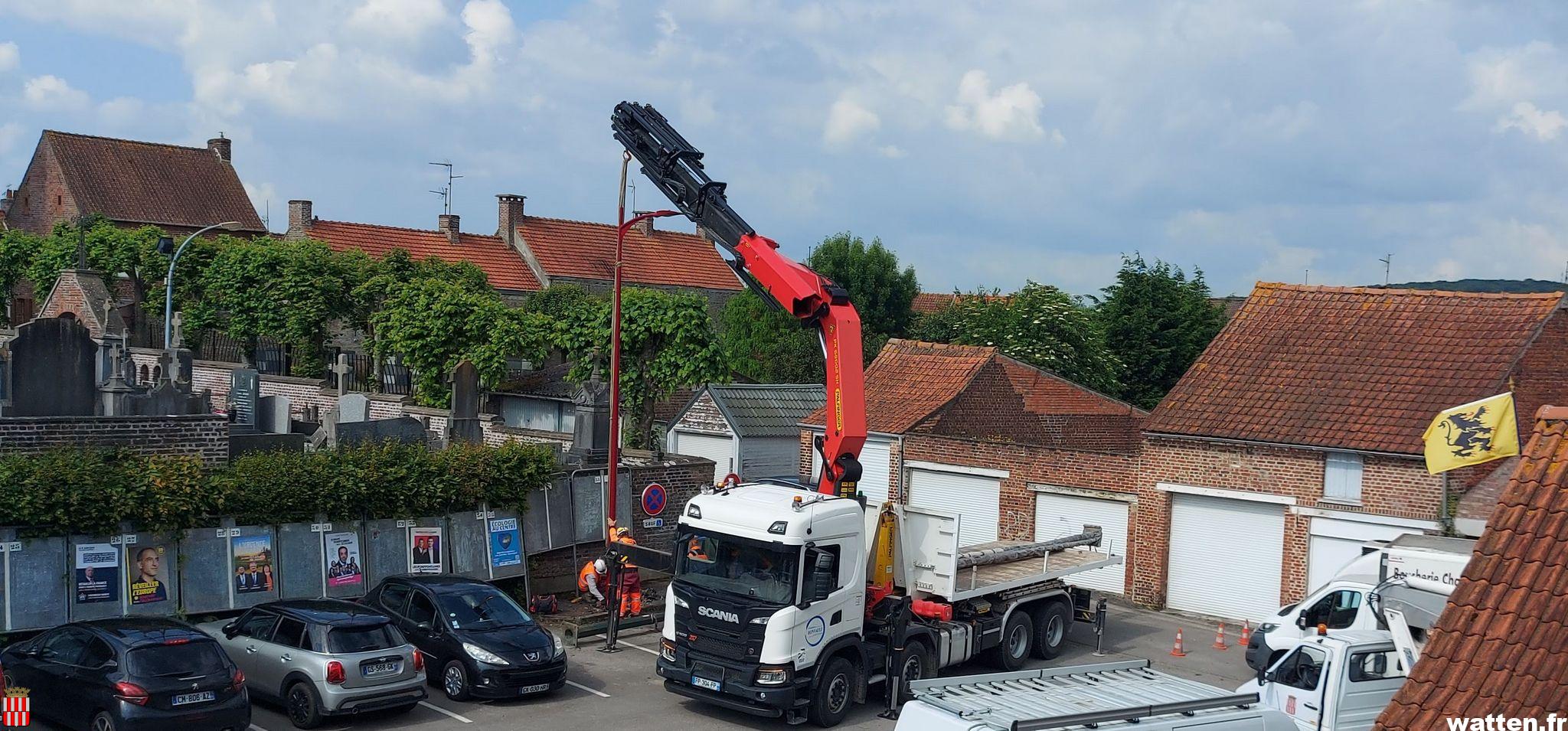 Eclairage public: les travaux se poursuivent